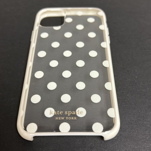 Kate Spade | iPhone 11 Pro Max Protective Case Clear/White Polka Dot - Picture 9 of 12